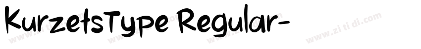 KurzetsType Regular字体转换
